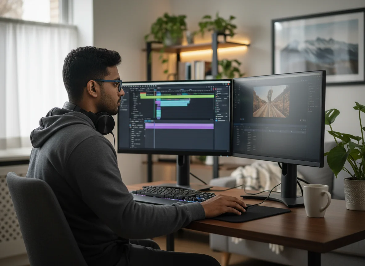 Content creator using vocal remover for video production